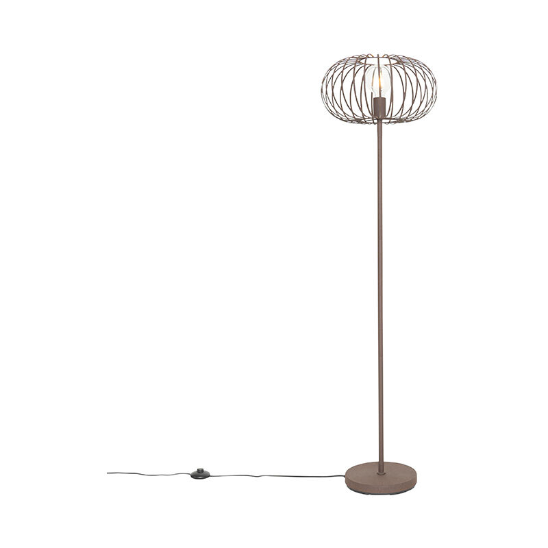 Image of Design Floor Lamp Rust Brown Wire&hellip;