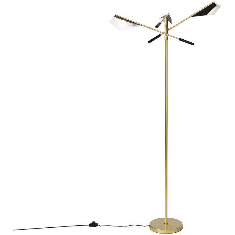 Image of Design Floor Lamp Black with Gold&hellip;