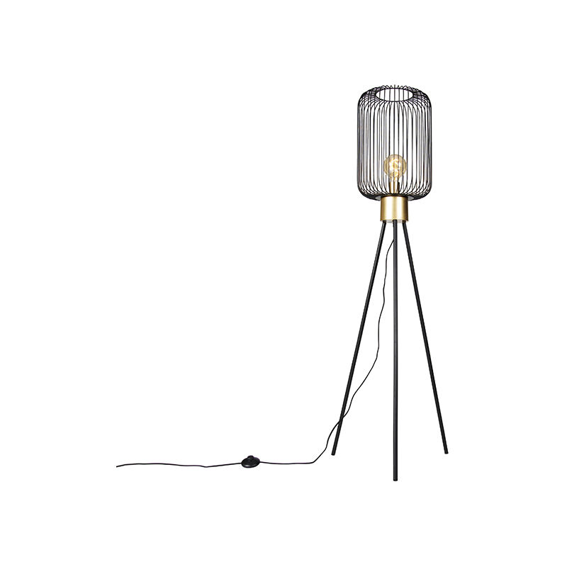 Image of Design Floor Lamp Black with Gold&hellip;