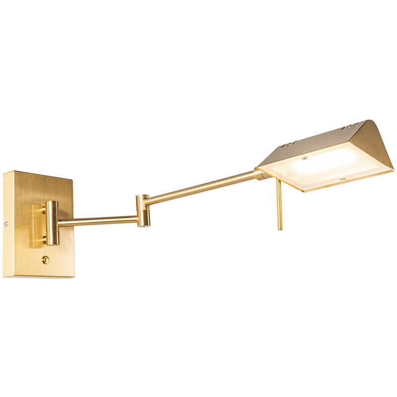 Image of Design Wall Light Brass Incl. Dimmable&hellip;