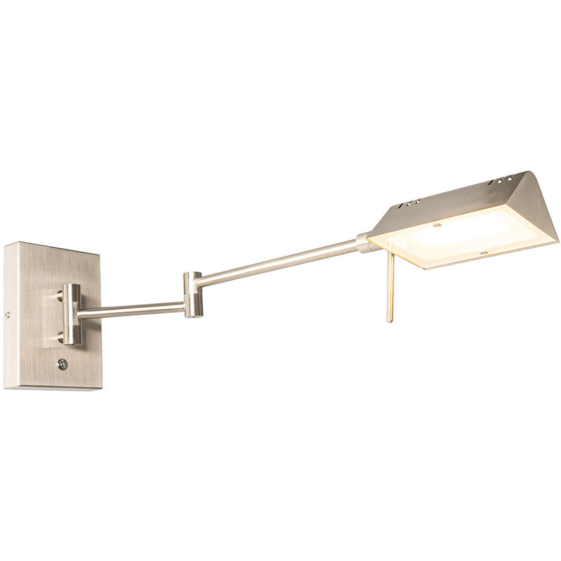 Image of Design Wall Light Steel Incl. Dimmable&hellip;