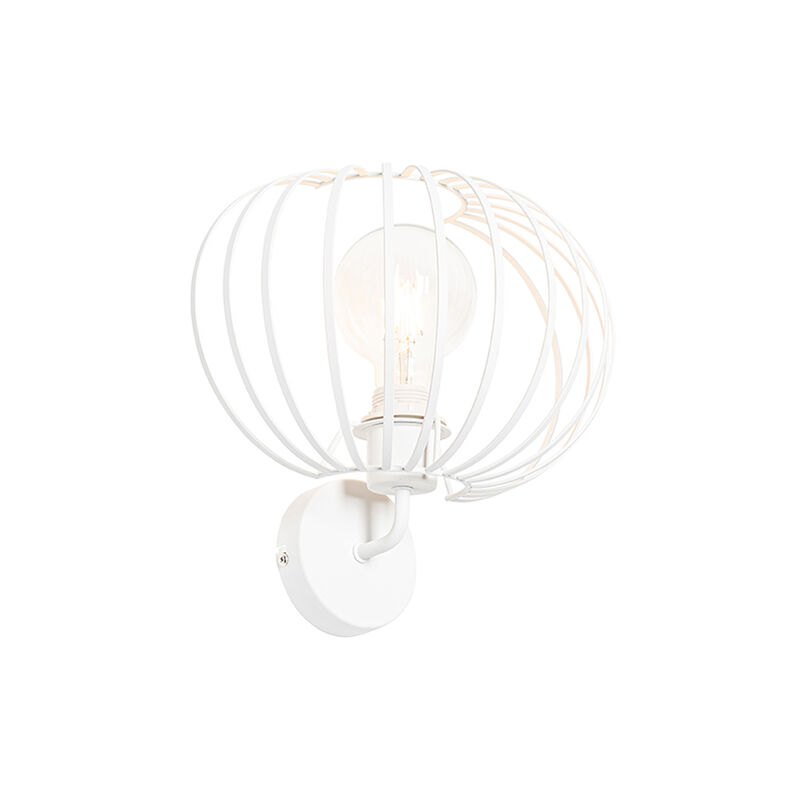 Design wall lamp white 30 cm - Johanna - White