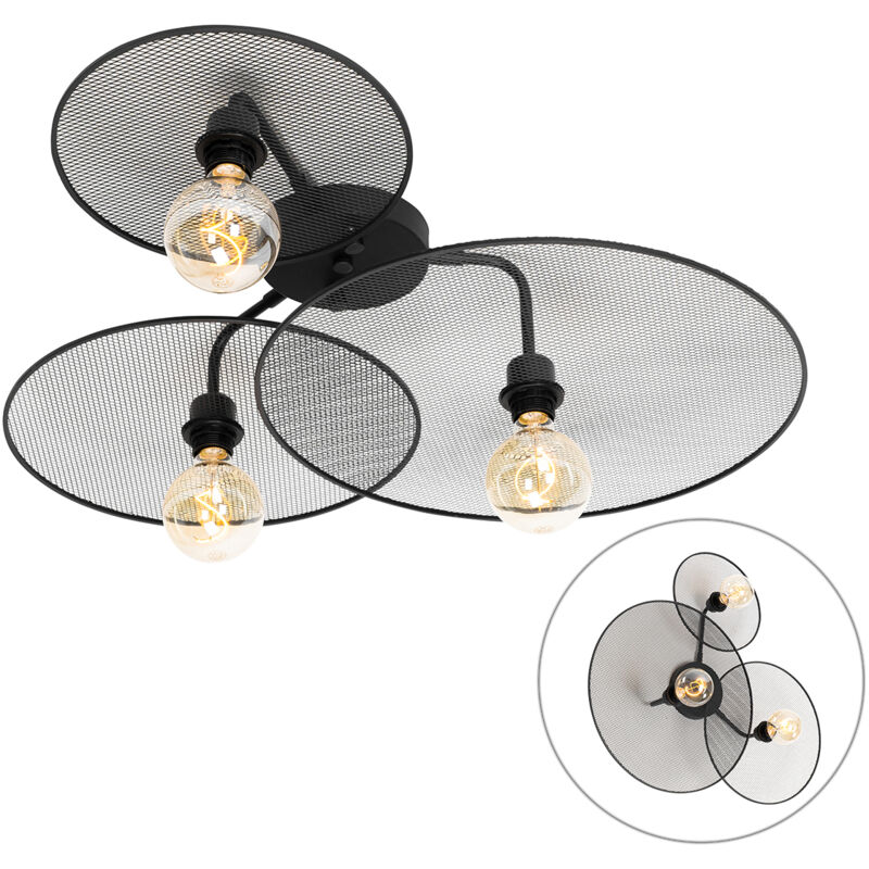 Image of Design Wall Light Black with Mesh&hellip;