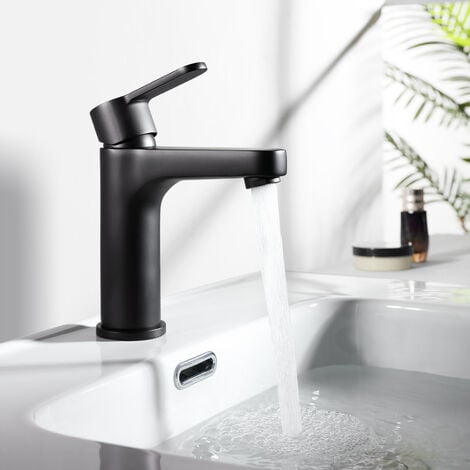 Design Wasserhahn Bad Osmose Armatur Waschtischarmatur Einhebelmischer Mischbatterie Waschbeckenarmatur Fur Badezimmer Waschbecken Schwarz Aafc102b