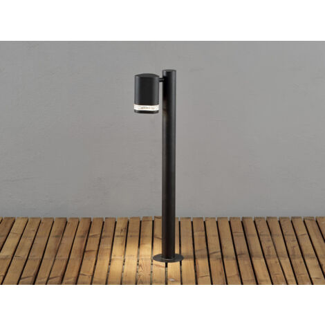 Design Wegeleuchte MODENA aus Aluminium, Downlight Höhe 70cm, Schwarz