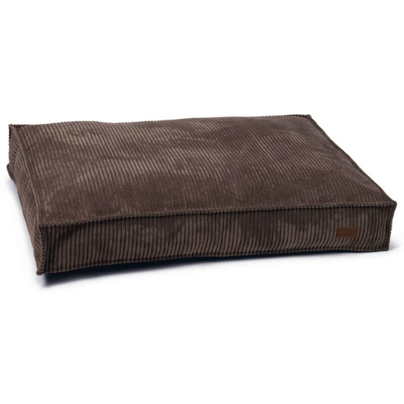 

Designed by Lotte Cojín para perros estriado 100x70x15 cm marrón - Marrón