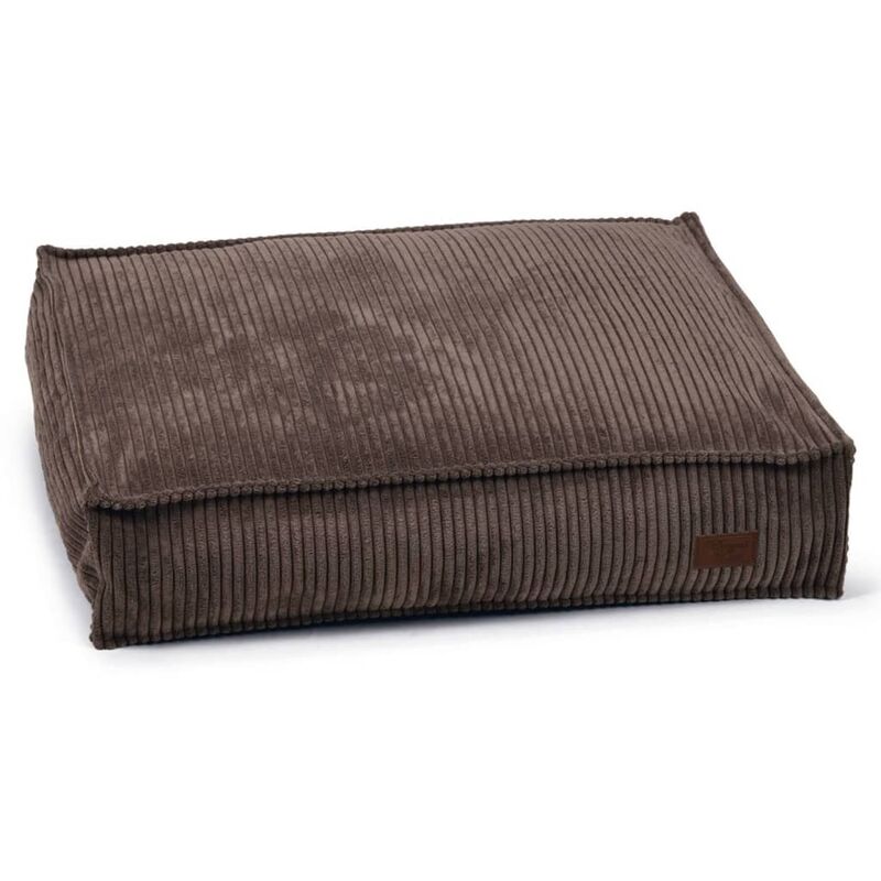 

Designed by Lotte Cojín para perros estriado 70x55x15 cm marrón - Marrón