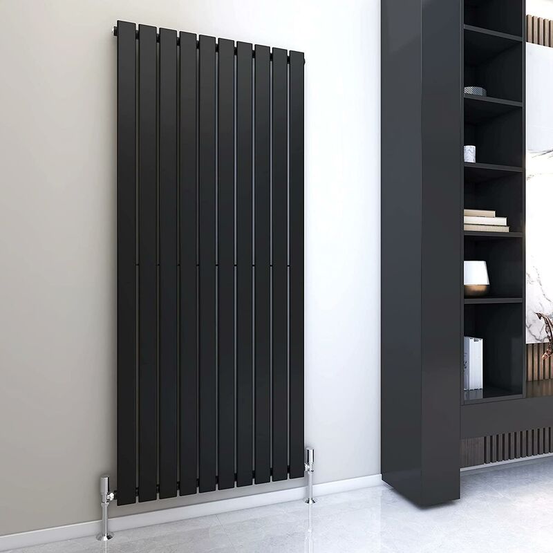 Mcc Direct - 1800 x 680mm Single Designer Flat Panel Central Heating Radiator matt black