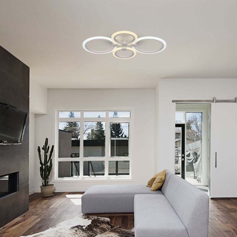 V-tac - Plafonnier design - IP20 - Blanc - 45W- 3900 Lumens - 3 en 1