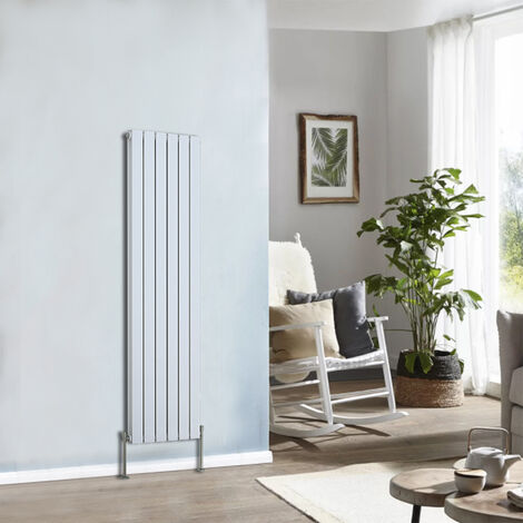 Designer Radiator 1600x408mm Double Flat Panel Vertical White