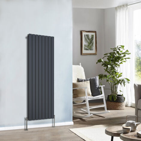 Designer Radiator 1600x544mm Double Flat Panel Vertical Anthracite