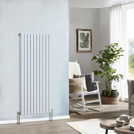 Designer Radiator 1600x680mm Double Flat Panel Vertical White