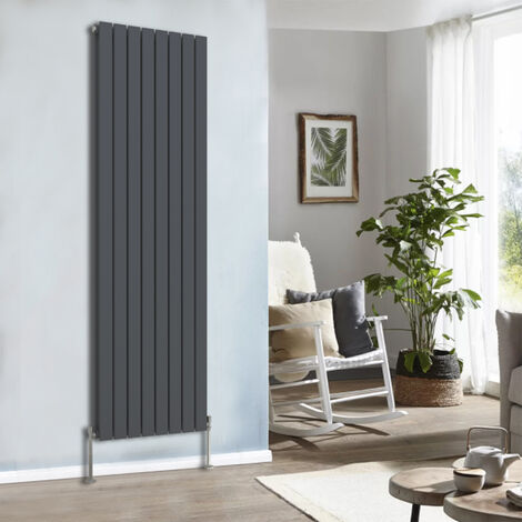 Designer Radiator 1800x544mm Double Flat Panel Vertical Anthracite