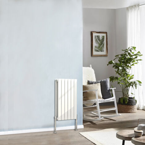 Designer Radiator 600x408mm Double Flat Panel Horizontal White