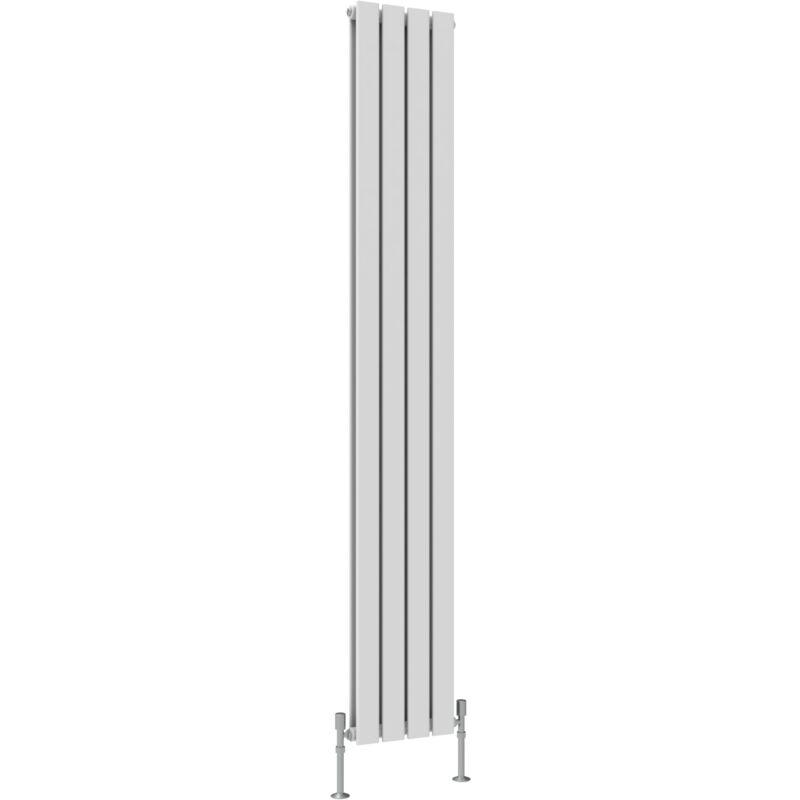 Flat Panel Radiator Designer RADs Central Heating Vertical 1800x272mm Double White