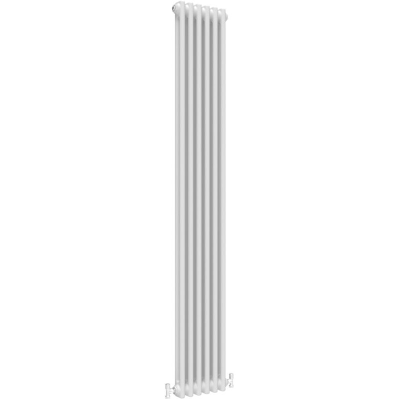 Traditional Radiator Central Heating Rads Cast Iron Style 2 Column Vertical 1800x290mm White