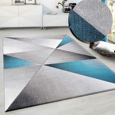 Teppich Handgetufteter Design Kreatives Muster Multi Violett 120x180cm 