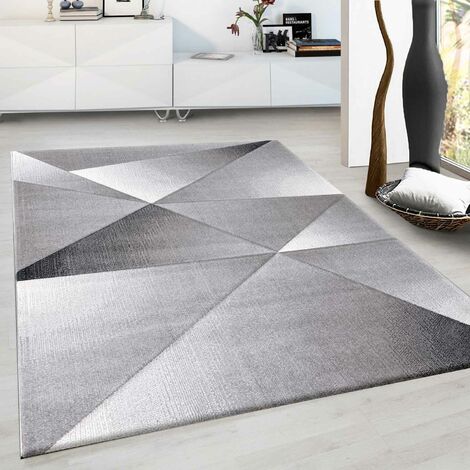 Designer Modern Teppich FLASH Geometrisch Dreiecke Quadrat Carpet Designteppich 