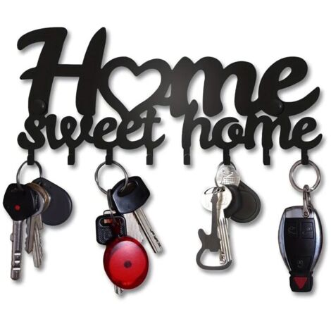 Designer Wall-Mounted Key Holder, Home Sweet Home Wall-Mounted Key Holder, Decorative Key Box, Original Wall-Mounted Key Holder, Wall-Mounted Key Organizer