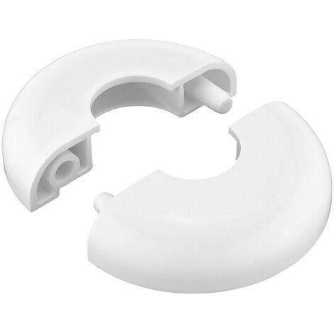 Designrosette MAILAND 2-teilig - für Rohre 15 mm - Farbe weiß