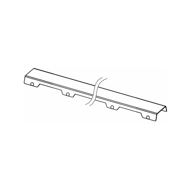 

Rejilla de diseño TECEdrainline 'acero II' para canales de ducha rectos, 6007, 700mm, cumplimiento: peinado - 600783