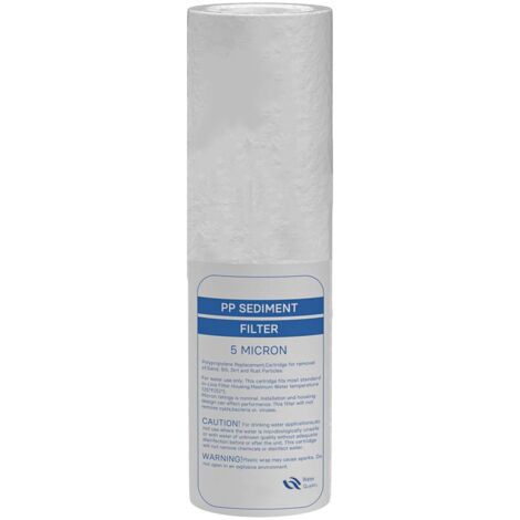 Desineo – Cartouche filtrante anti-sédiment 5 microns – Compatible porte filtre 9-3/4 à 10 pouces – Filtration efficace pour eau claire