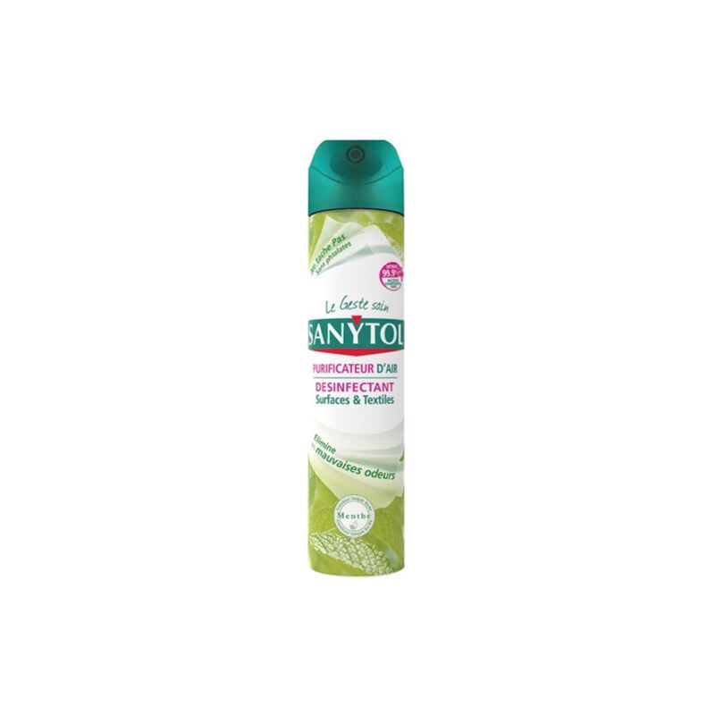 SANYTOL - Désodorisant air et surfaces menthe 300ml