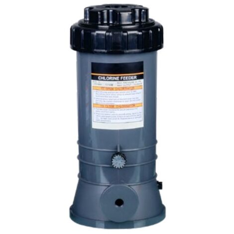 Désinfectant chloré de piscine 4kg – Chlorinateur/brominateur avec vanne de débit – Installation off-line