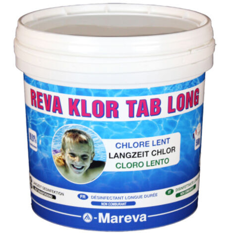Désinfectant longue durée Reva-Klor tab long 2 MAREVA - 500 g - 100180U