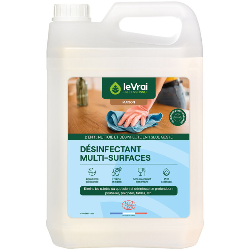 Désinfectant Multi-Surfaces 5L - LE VRAI