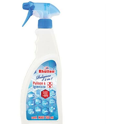 Désinfectant Nettoyant 2 En 1 Spray Rhutten Ml 750 Haccp