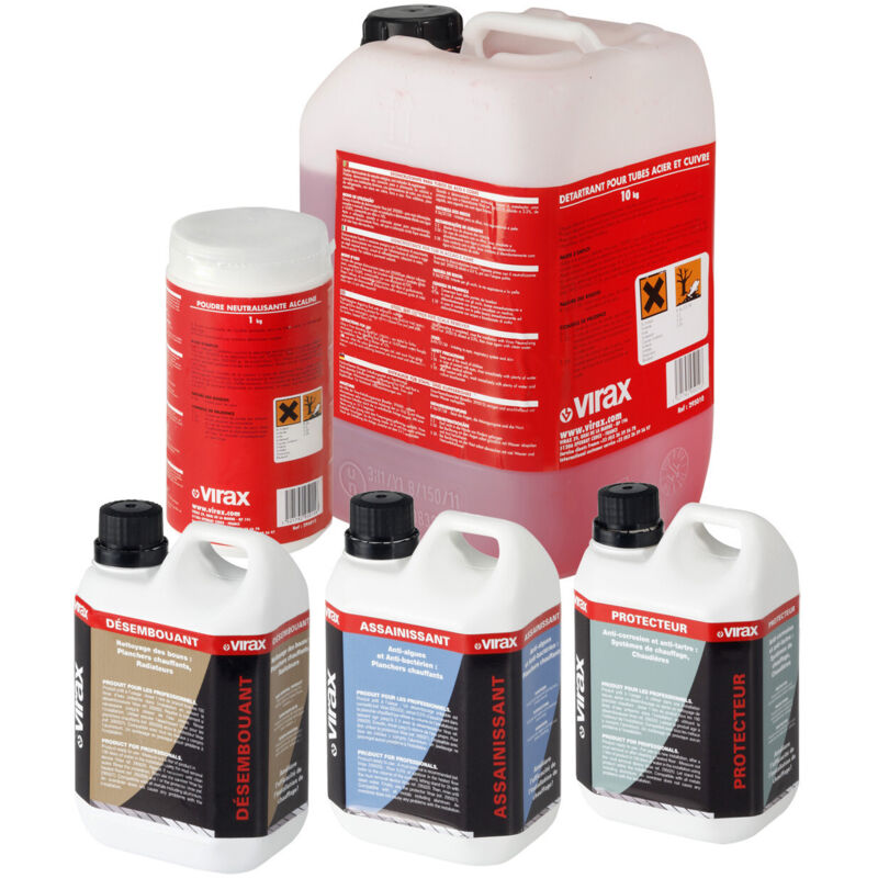 Bidon 1L Désinfectant Conduit Eau Potable Virax Pour Pompe à Désembouer virafal - 295058 - neuf