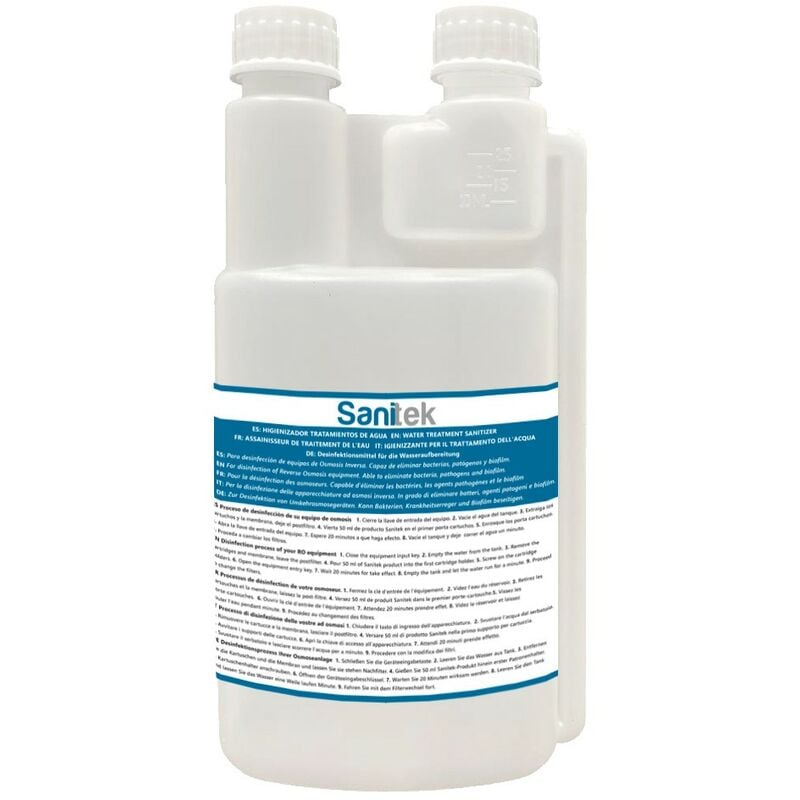 Rosmmel - Désinfectant sanitek pour osmose inverse et sources d'eau pour 10 utilisations