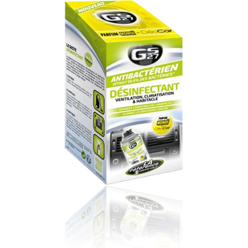 Gs27 - Désinfectant ventilation climatisation et habitacle auto parfum monoï 125 ml