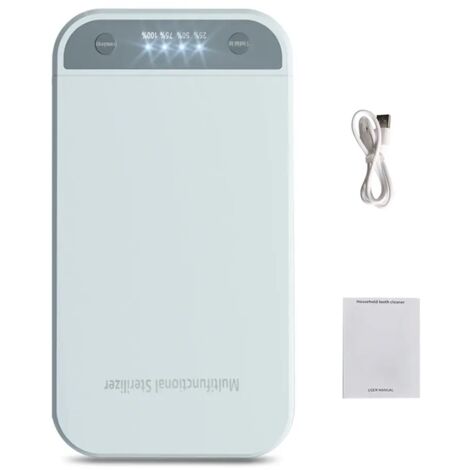 Desinfectante con luz ultravioleta, esterilizador portátil, función de desinfección UVC, aroma, limpiador de teléfonos