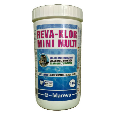 Desinfectante para piscinas Reva-Klor Mini Multi MAREVA - 20g - 1kg - 100149U