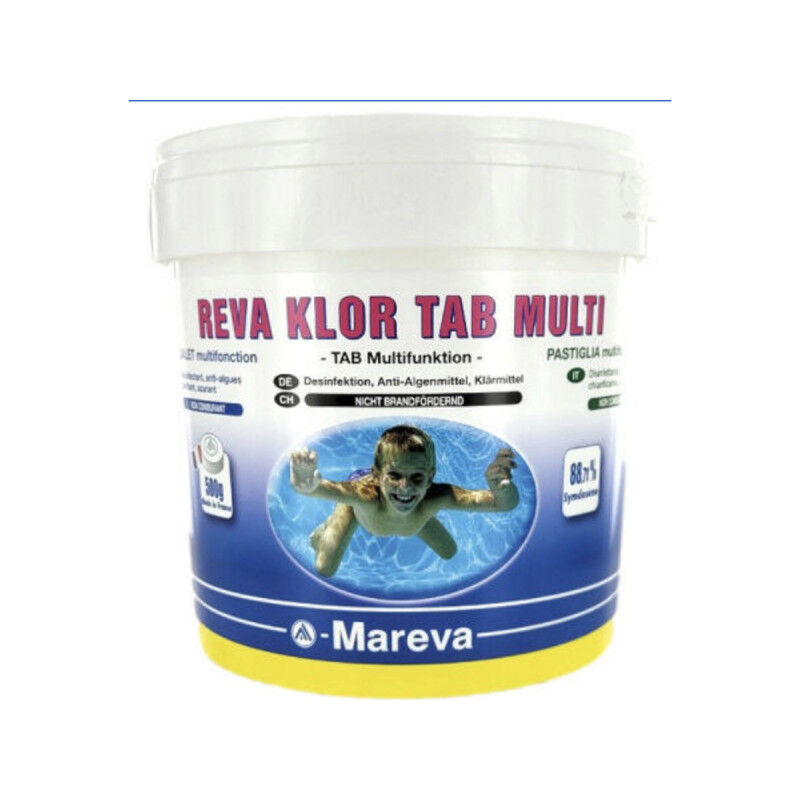 

Mareva - Desinfectante para piscinas Reva-Klor tab multi 500 g - 100191U