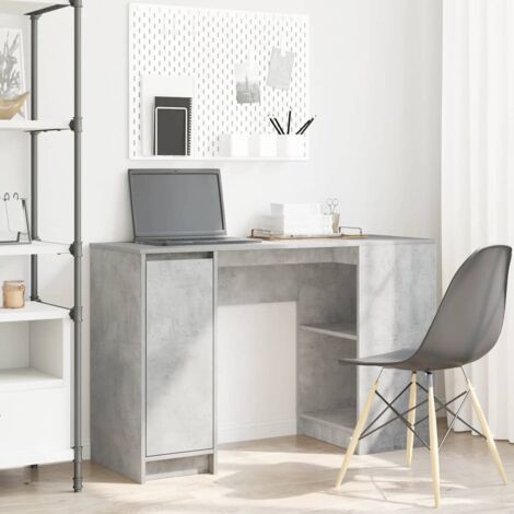 Desk Concrete Grey 120x42x76 cm Engineered Wood vidaXL