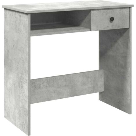Desk Concrete Grey 80x40x75 cm Engineered Wood vidaXL