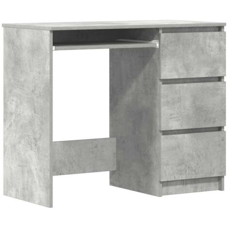 Desk Concrete Grey 90x45x76 cm Engineered Wood vidaXL