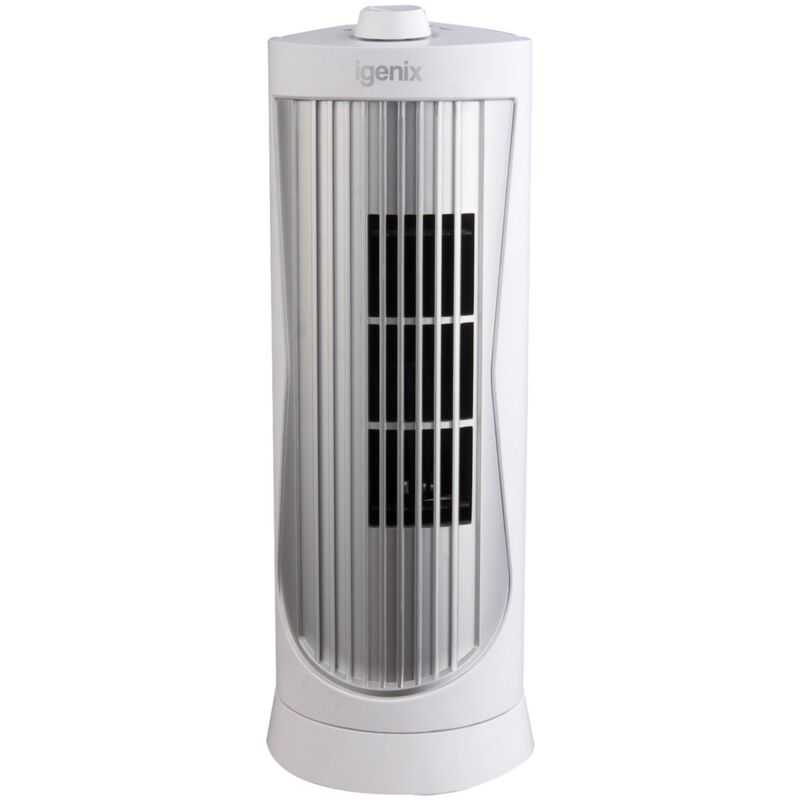 Igenix Mini Tower Fan, Oscillating, 12 Inch, White - DF0020WH