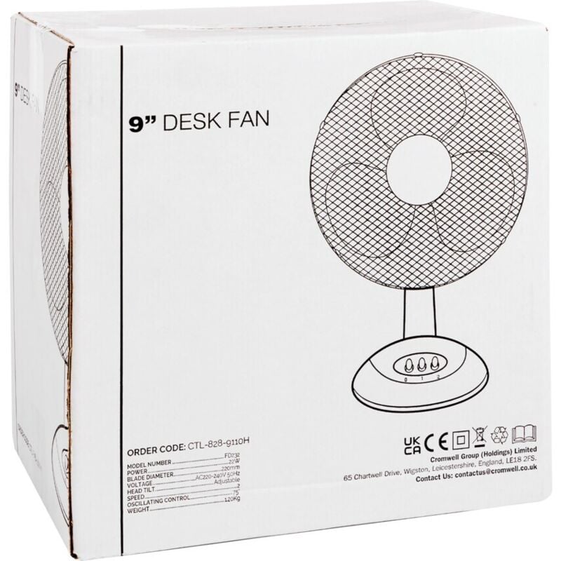 Zoro Select - Desk Fan 9' - CTL8289110H