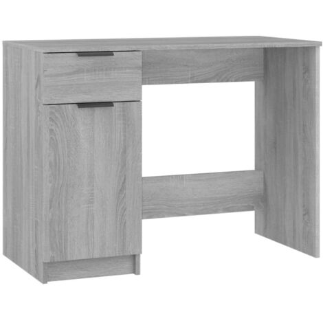 Desk Grey Sonoma 100x50x75 cm Engineered Wood vidaXL
