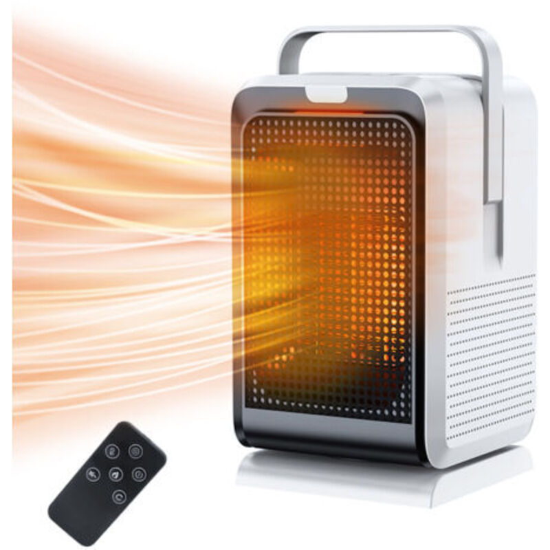 Image of Desk heater, 90° oscillating head, 1000&hellip;