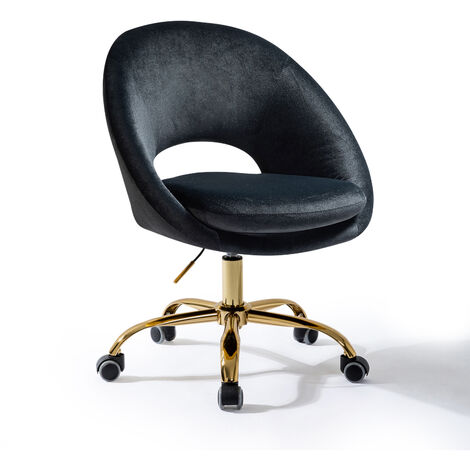 Black and gold online vanity chair