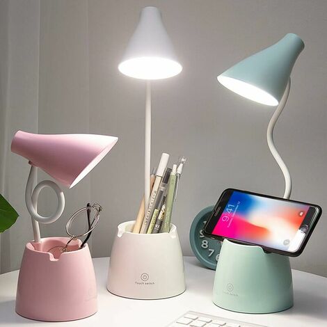 Desk Lamp, LED Table Lamp 3 Lighting Modes and Touch Sensor, 360° Rotatable Dimmable Desk Lamp for Reading, Learning, Working (Green)