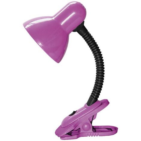 Desk / morsetto luce Dennis metallo / plastica metallo rosa / nero B: 16cm H: 34cm con interruttore