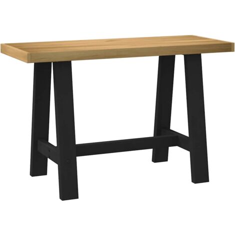 Desk NOAIN A-Shaped Legs 120x50x75 cm Solid Wood Pine vidaXL