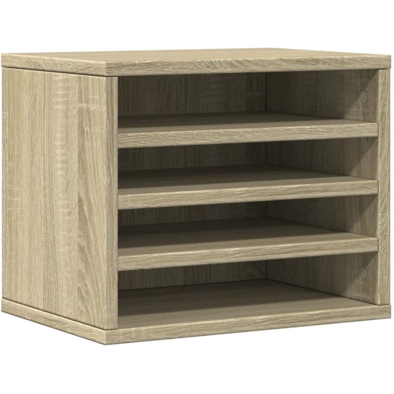 Vidaxl - Desk Organiser Sonoma Oak 36x26x29.5 Cm Engineered Wood