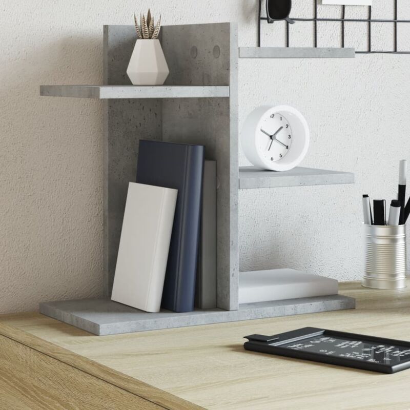 Vidaxl - Desk Organiser Concrete Grey 42x21.5x42 Cm Engineered Wood